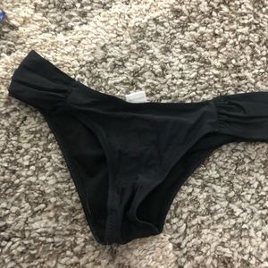 Plain black bikini bottoms